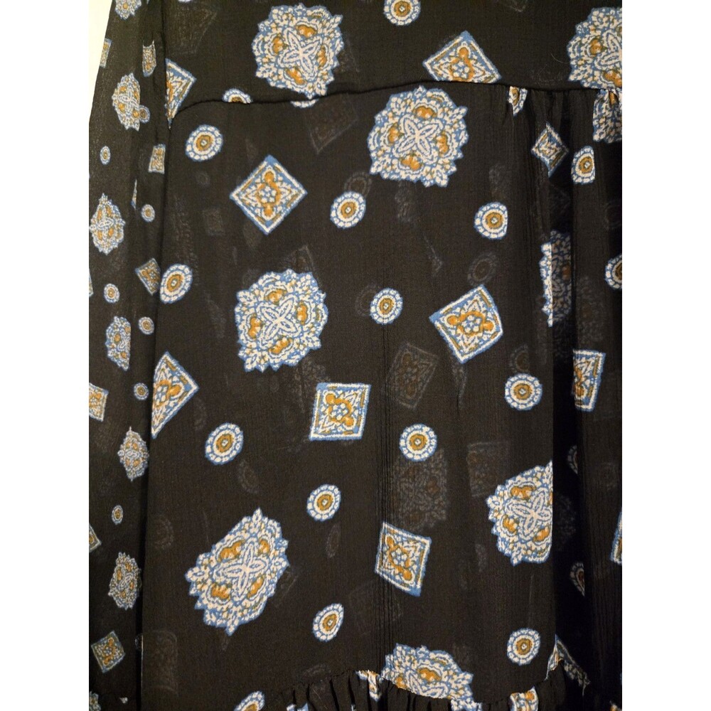 Black Free People Turn Turn Mock Neck Mini Dress, sz L - Picture 5 of 8